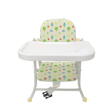 BabyGo! 折りたたみローチェア ノルディックガーデン くるりとまわるテーブル付 軽量・コンパクトパイプチェア【ラッピング不可商品】【送料無料 沖縄・一部地域を除く】